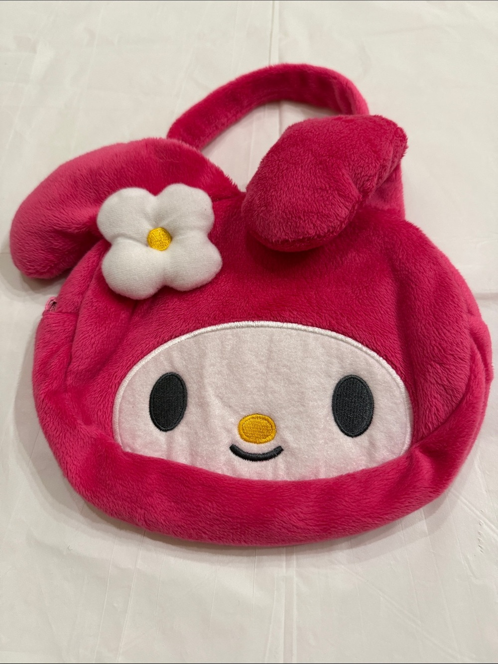 Sanrio My Melody Plush Pink Flower Kids Handbag
